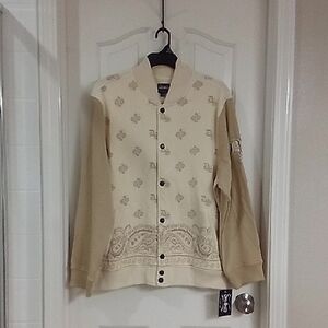 Dogg Supply Beige Bomber Jacket